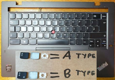 Lenovo Thinkpad X1 Carbon X1c 2nd Gen Replacement Keys 2 Clip Types A