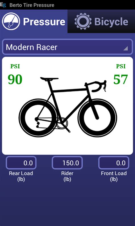 Bicycle Tire Pressure Calculator Aplicativo Na Amazon Appstore