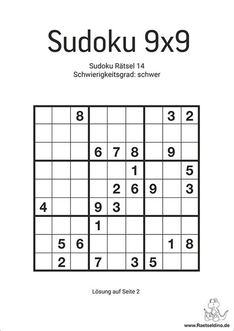 Sudoku Vorlagen Zum Ausdrucken Kinder Sudoku Zum Ausdrucken Hier