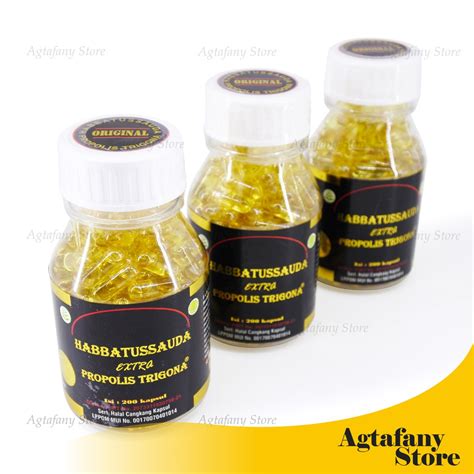 Jual Habbatussauda Oil Extra Propolis Trigona Isi 200 Kapsul Shopee