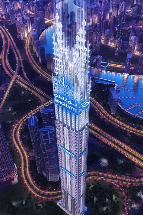 The Worlds Tallest Residential Tower In Dubai Burj Binghatti