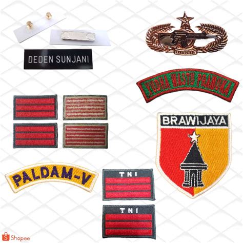 Jual PAKET LENGKAP BREVET PDH TNI AD Shopee Indonesia