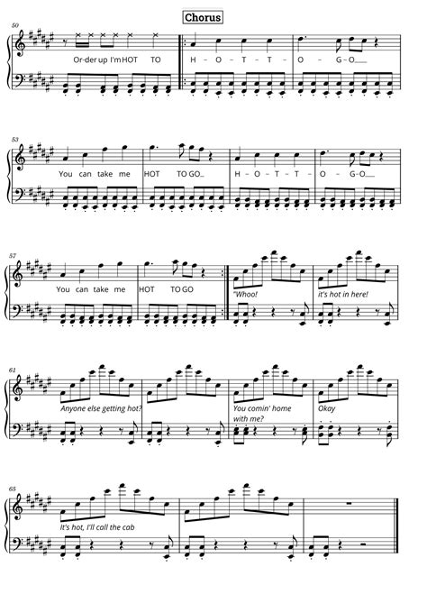 Hot To Go By Chappell Roan Sheet Music Meta Chords
