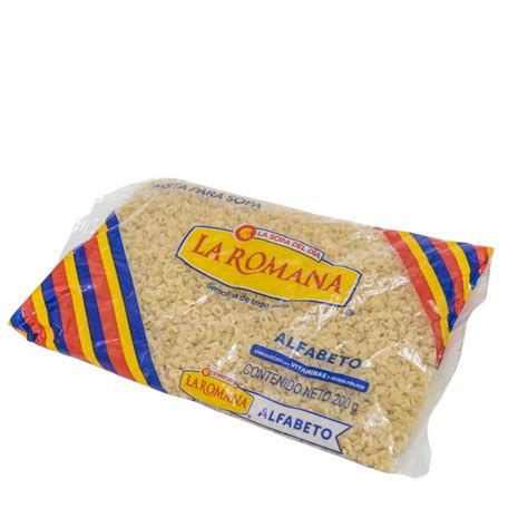 Pasta Para Sopa La Romana De Letra 200 G Walmart