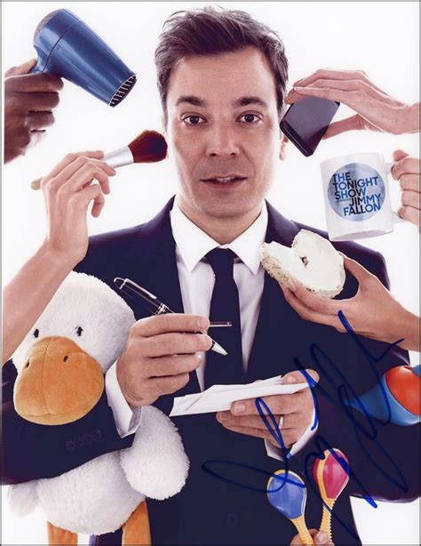 Jimmy Fallon The Tonight Show Autograph Signed 8x10 Photo C