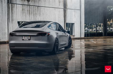 Tesla Model 3 Hybrid Forged Series Hf 7 Vossen Wheels