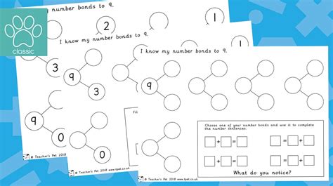 Teacher S Pet Number Bonds To Whole Part Model