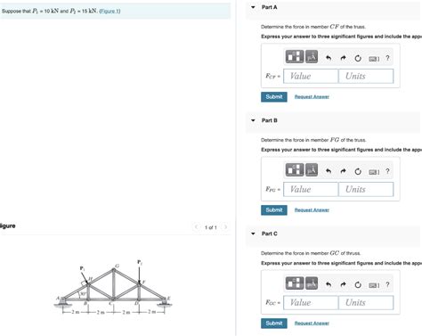 Solved Suppose That P1 10 KN And P2 15 KN Figure Chegg