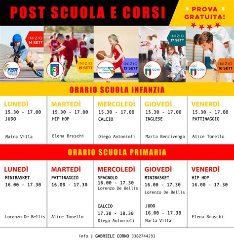 Avviso Post Scuola E Corsi Extra Scolastici Istituto Immacolata