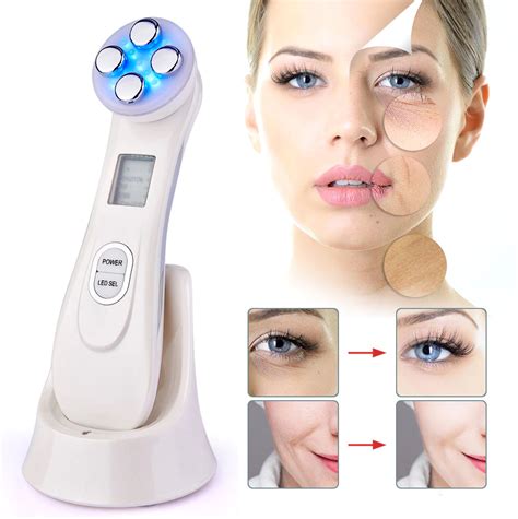 5 In 1 Skin Rejuvenation Photon Face Lift Handset Skin Tightening Led Facial Skin Care Devices