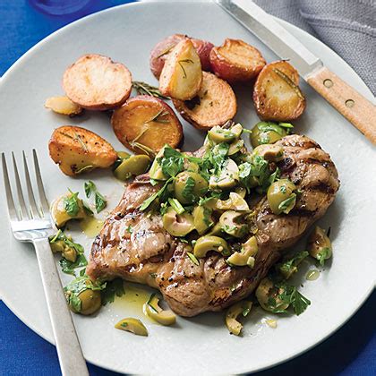 Lamb Blade Chops with Olive Parsley Salad Recipe – Sunset Magazine