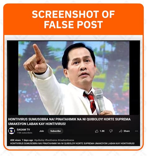 Fact Check No Sc Order Stopping Senate Probe Into Quiboloy Activities