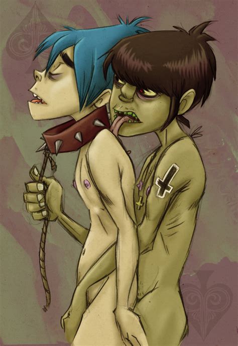 Rule 34 2d Gorillaz Bondage Collar Duo Gay Domination Gorillaz