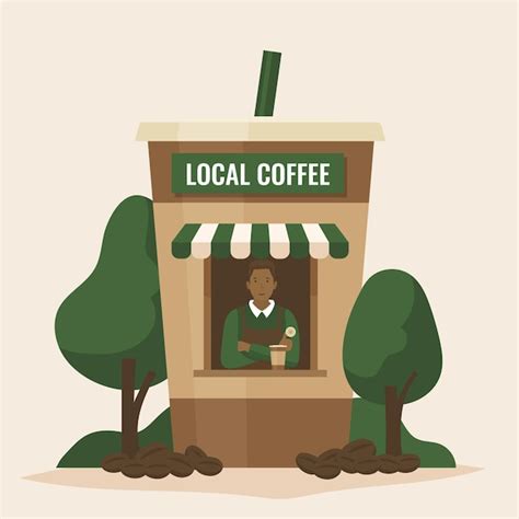 Apoye el concepto de negocio local | Vector Gratis 