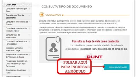 Runt por placa Cómo consultar la información de tu vehículo Consulta gov