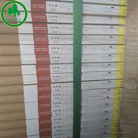 White Color Cb Cfb Cf Carbonless Paper Ncr Paper In Sheet Size China