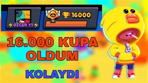 16 Bİn Kupa Oldum [brawl Stars] Youtube