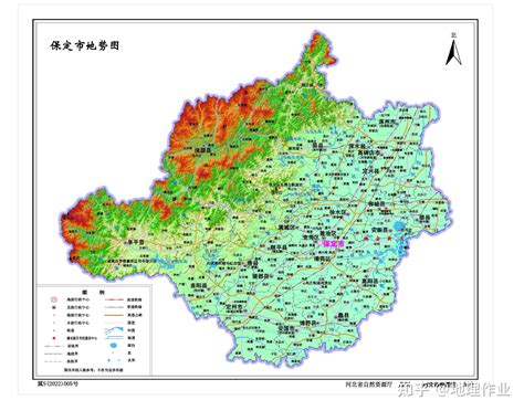 河北保定涿州水系图，地形图 知乎