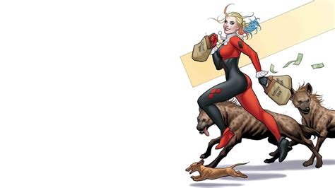 Artwork Comics Dollars Women Costumes Harley Quinn White