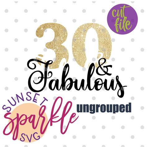 And Fabulous Svg Th Birthday Svg Birthday Svg Dxf Etsy