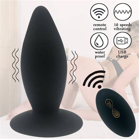 Plug Anal Ventosa Vibro E Controle Remoto X Cm