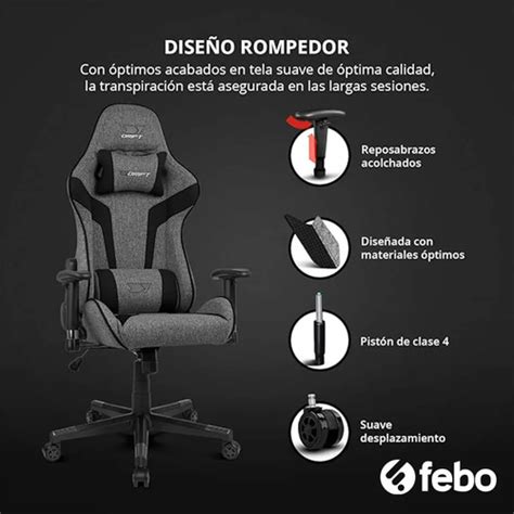 Silla Gamer Gaming Ergonomica Drift Dr90 Pro Febo FEBO