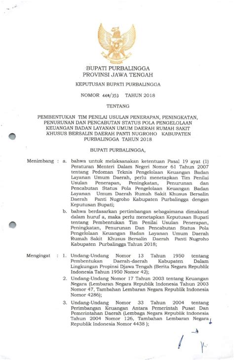 PDF New Purbalingga 2020 9 22 Penurunan Dan Pencabutan Status