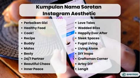 Nama Sorotan Ig Aesthetic Unik Menarik Blog Evermos