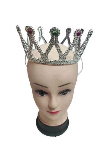 Royal Silver Queen Tiara Crown Headband Fancy Dress Costume Accessory