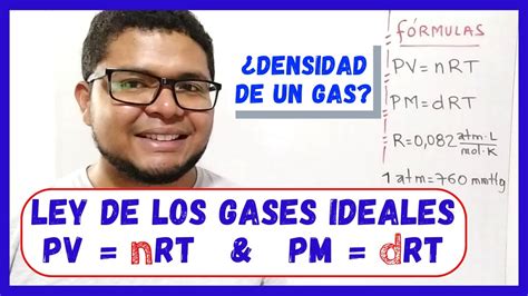 ECUACIÓN GENERAL de los GASES IDEALES PV nRT y ECUACIÓN para la