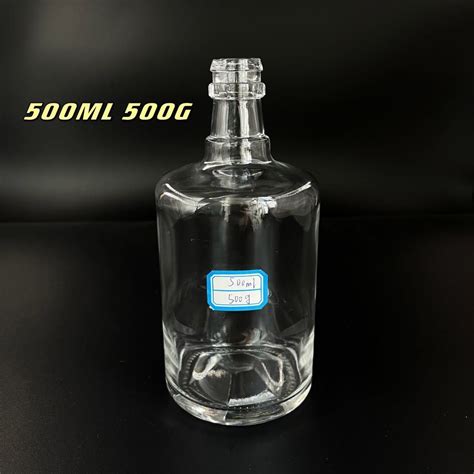 Super Flint Glass Bottle Square Shape 500 Ml 750 Ml Wine Bottle Spirit Sake Gin Vodka Brandy