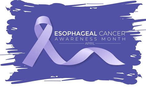 Esophageal Cancer Awareness Month Periwinkle Color Ribbon Isolated On