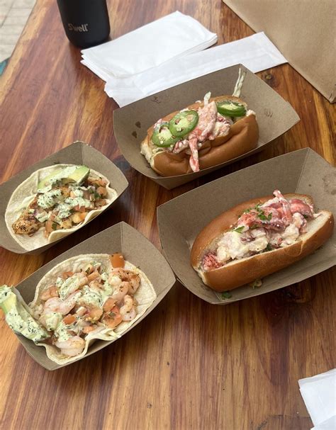 Lobster Roll And Tacos From Lobster Shack In South Beach Miami Dining And Cooking