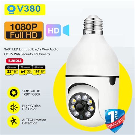 V380 PRO 8MP CCTV Camera Connect Cellphone HD Intelligent Camera Mini