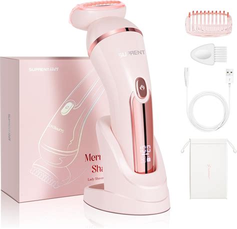 SUPRENT Electric Women Shavers Cordless 3 In 1 Rechargeable Lady