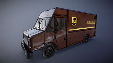 UPS Panel Van - 3D Model by Veaceslav Condraciuc