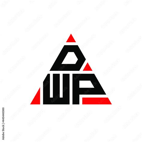 DWP triangle letter logo design with triangle shape. DWP triangle logo ...