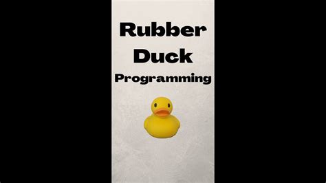 Rubber Duck Programming 1 Refactoring Youtube