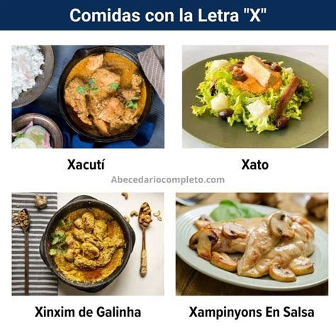 Comidas Con La Letra X】 ¿cuántas Conoces