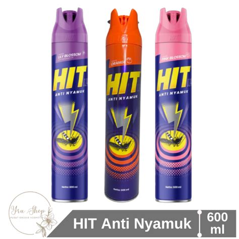 HIT Aerosol Obat Anti Nyamuk Semprot Spray 600 Ml Lazada Indonesia