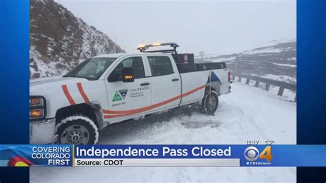 Independence Pass Closed For The Season Youtube