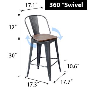 Amazon Aklaus Swivel Metal Bar Stools Set Of Counter Height