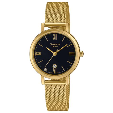 SHE-4540GM-1AUDF | Đồng Hồ Casio | Sheen | Nữ | Dây Kim Loại | Kính ...