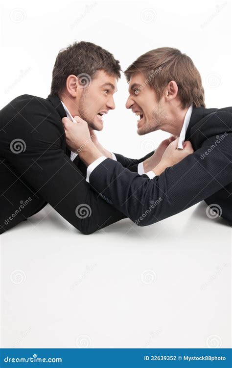 Business people fighting. stock photo. Image of holding - 32639352