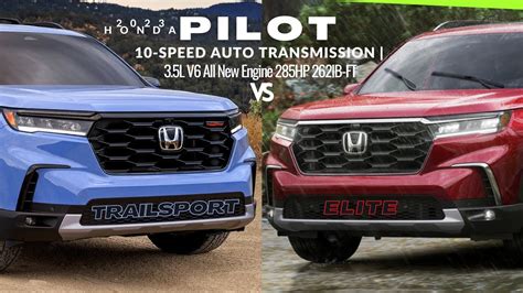 All New 2023 Honda Pilot Trailsport Vs E Xl More Best Off Roader