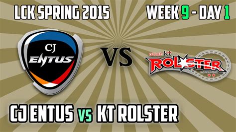 1 CJ Entus Vs KT Rolster Game 1 Highlights LCK Spring 2015