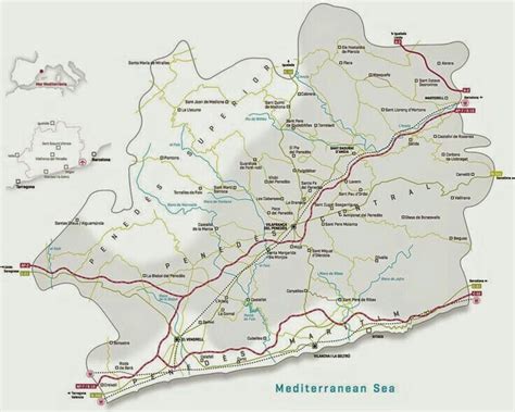 Penedes wine areas of Spain | Map, Wine map, Wine vineyards