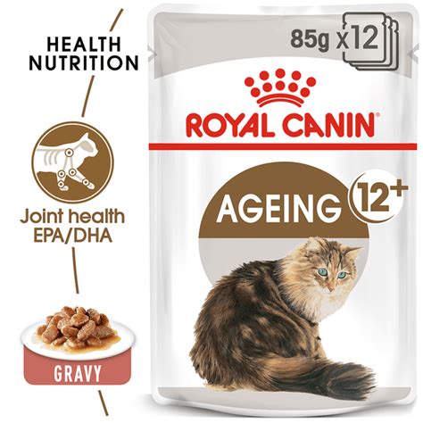 Buy Royal Canin Ageing 12 Plus Gravy Senior Wet Cat Food Pouches Online