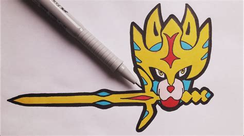 Comment Dessiner Zamazenta Les Dessins Et Coloriage