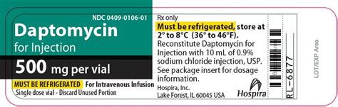 Daptomycin Injection Fda Prescribing Information Side Effects And Uses